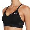 Nike Sujetador deportivo de sujeción ligera Mujer - Dri-FIT Indy - negro/negro/blanco CZ4456-010