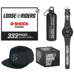 Loose Riders x CASIO G-Shock Reloj y Bidón y Gorra - Edición Limitada II