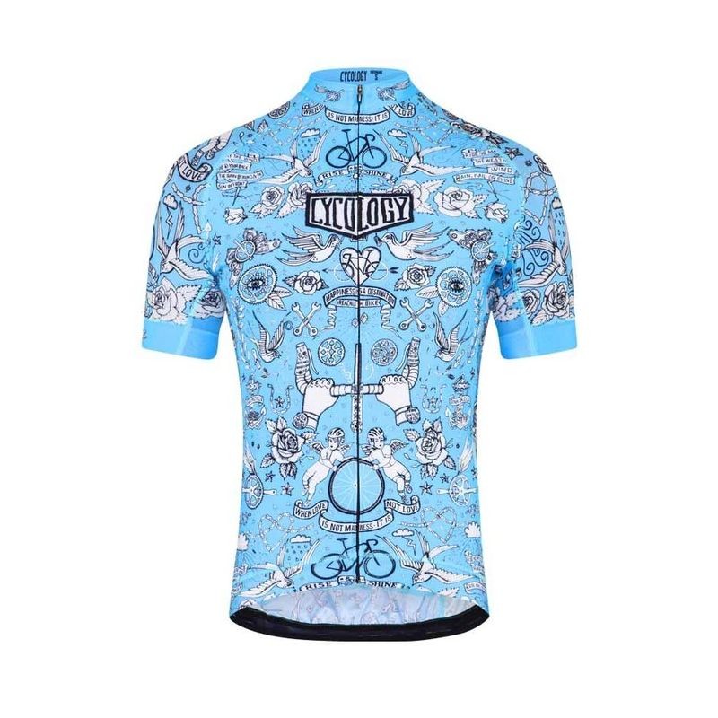 334 MAILLOT CYCOLOGY VELO TATTO AZUL