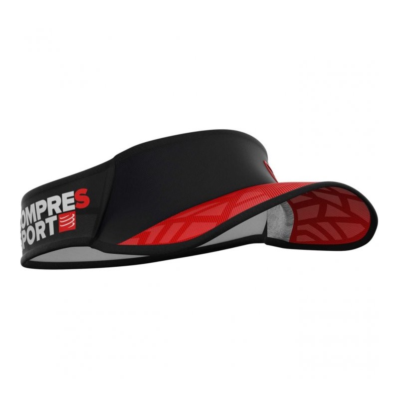 Compressport Visera - Spiderweb Ultralight - negro/rojo