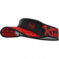 Compressport Visera - Spiderweb Ultralight - negro/rojo