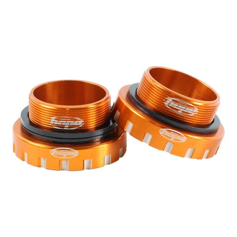 Hope Bottom Bracket Cups Stainless Steel - orange