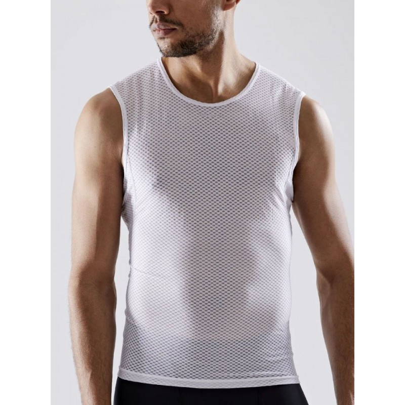 CRAFT Camiseta Interior sin Mangas Hombre - Cool Mesh Superlight - White