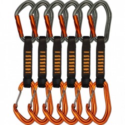 Skylotec Falanx Wire Express-Set Pack of 6 - dark grey / orange