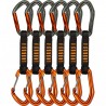 Skylotec Falanx Wire Express-Set Pack of 6 - dark grey / orange