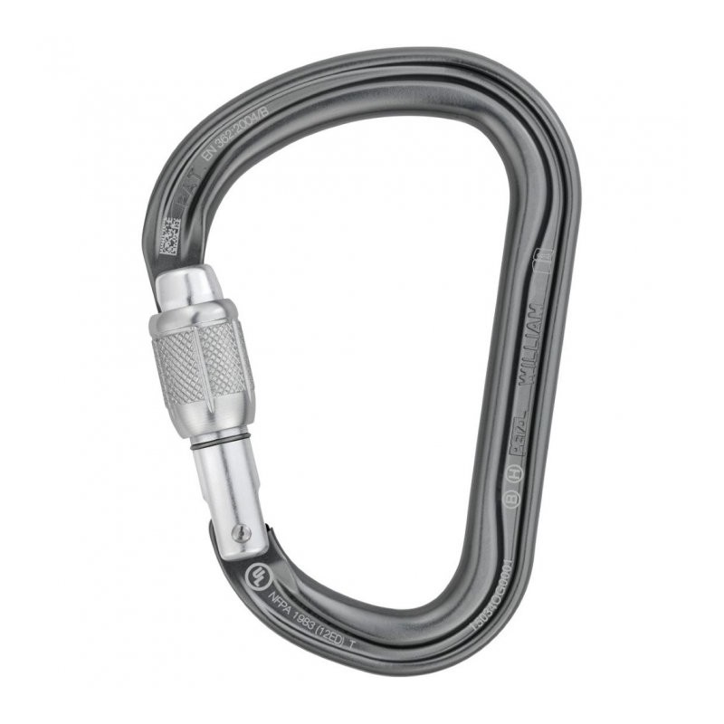 Petzl William - Screw-Lock Mosquetón