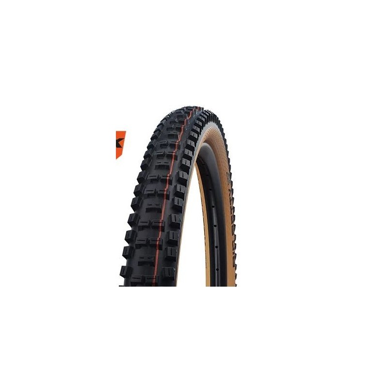 1295 CUBIERTA SCHWALBE BIG BETTY 29x2.40 HS608 SUPER GRAVITY E50 ADDIX SOFT TLE PLEGABLE BRONZE/NEGRO