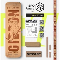 GIBBON Giboard Set Slacklineboard - Roots Rocker Travel - brown