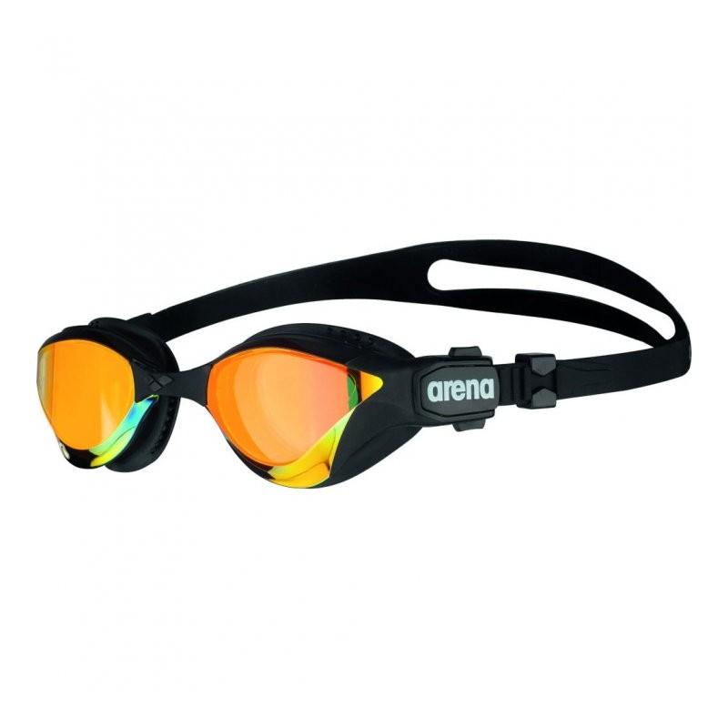 arena Gafas Natación - Cobra Tri Swipe Mirror - Yellow Copper - Negro