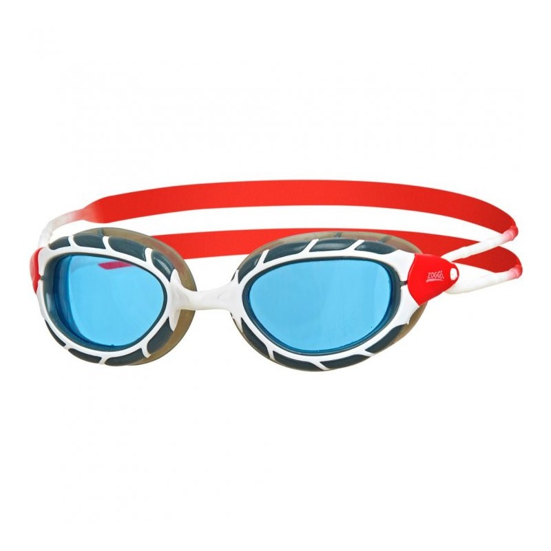 Zoggs Gafas Natación - Predator - Lentes Tintadas: Azul - Blanco/Rojo