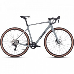 001 CUBE Bicicleta de Gravel Carbono - NUROAD C:62 Pro - 2023 - grey / black