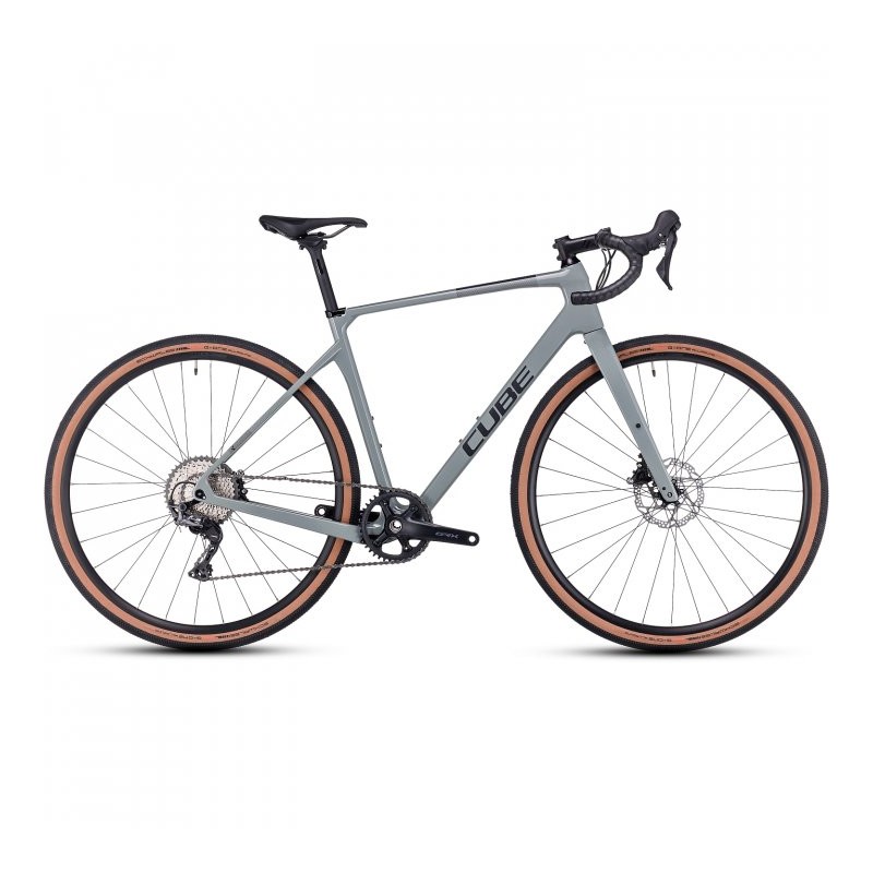 001 CUBE Bicicleta de Gravel Carbono - NUROAD C:62 Pro - 2023 - grey / black