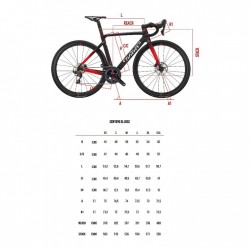 009 Wilier CENTO10 SL Disc - 105 Di2 - NDR38 - Bicicleta de Carretera de Carbono - 2023 - black red matt