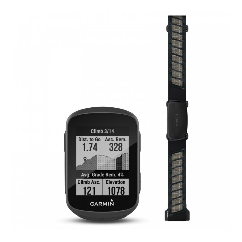 Garmin Edge 130 Plus Pack HRM GPS Computadora Bicicleta + Sensor de Frecuencia Cardíaca