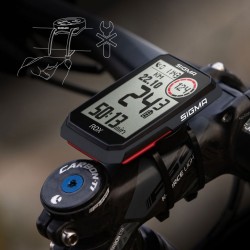 Sigma Sport ROX 4.0 Sensor Set - GPS Ciclocomputador + Pulsómetro R1 DUO + Sensor de Cadencia y Velocidad DUO - negro