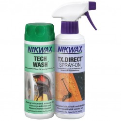 036 Nikwax Detergente + Spray de Impregnación - Tech Wash + TX Direct Spray 2 x 300ml