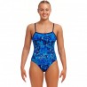 055 Funkita Traje de Baño Mujer - Single Strap Eco - True Bluey