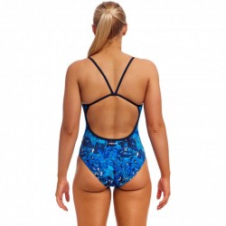 055 Funkita Traje de Baño Mujer - Single Strap Eco - True Bluey