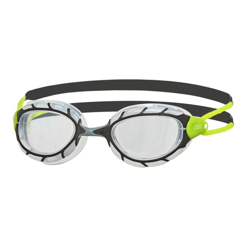 057 Zoggs Gafas Natación - Predator - Lentes Transparentes - Talla Regular - green/clear