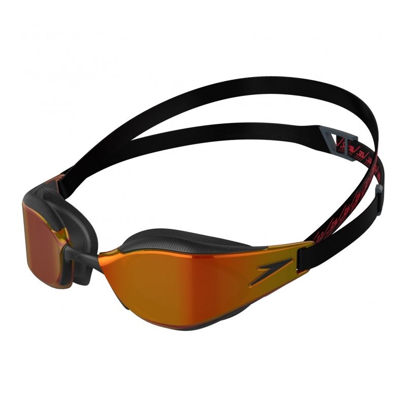 061 Speedo Gafas Natación Espejo - Fastskin Hyper Elite - black/dragon fire/gold